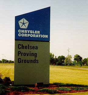 Chrysler Proving Grounds - Sign